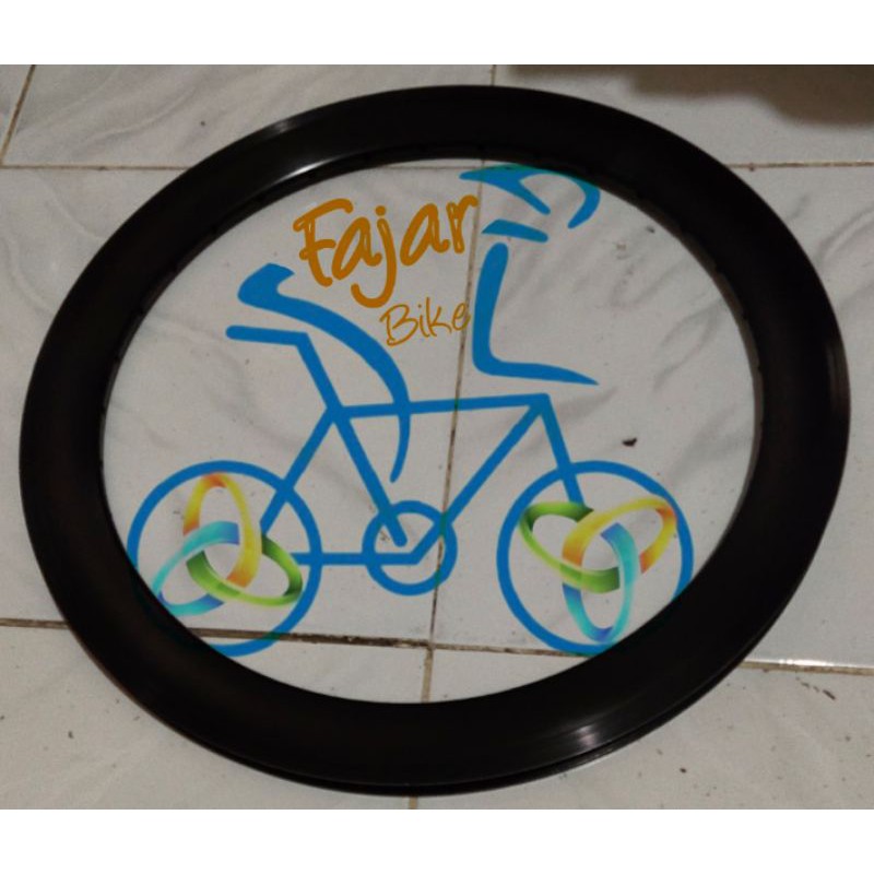 Velg Rims Edge 20 (406) Sepeda Lipat / Seli Hole 32 Hitam