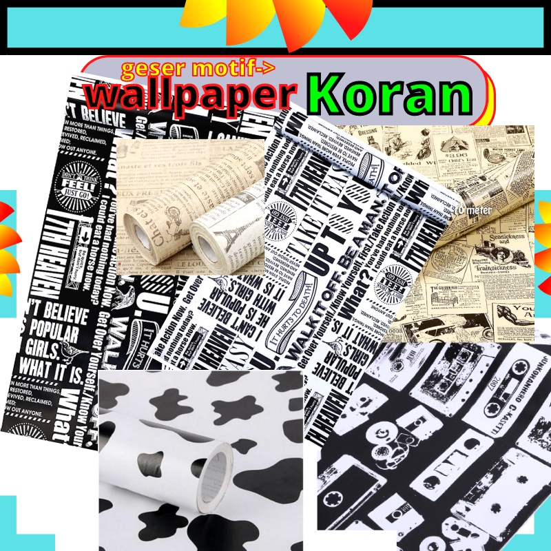 WALLPAPER WALLPEPER MOTIF KORAN RETRO VINTAGE CAFE KASET SEPEDA WALL NEWS PAPER STIKER STICKER SETIKER DINDING TEMBOK DEKORASI RUMAH DEKOR LEMARI PINTU MEJA HITAM PUTIH KORAN NEWSPAPER KOREA DECOR RUANG KAMAR TIDUR WELPEPER SAPI AESTHETIC MURAH