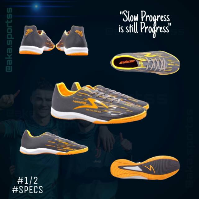 SEPATU FUTSAL SPECS ACC LIGHTSPEED REBORN IN ARTILERY GREEN/MAROON/SIILVER/YELLOW/WHITE