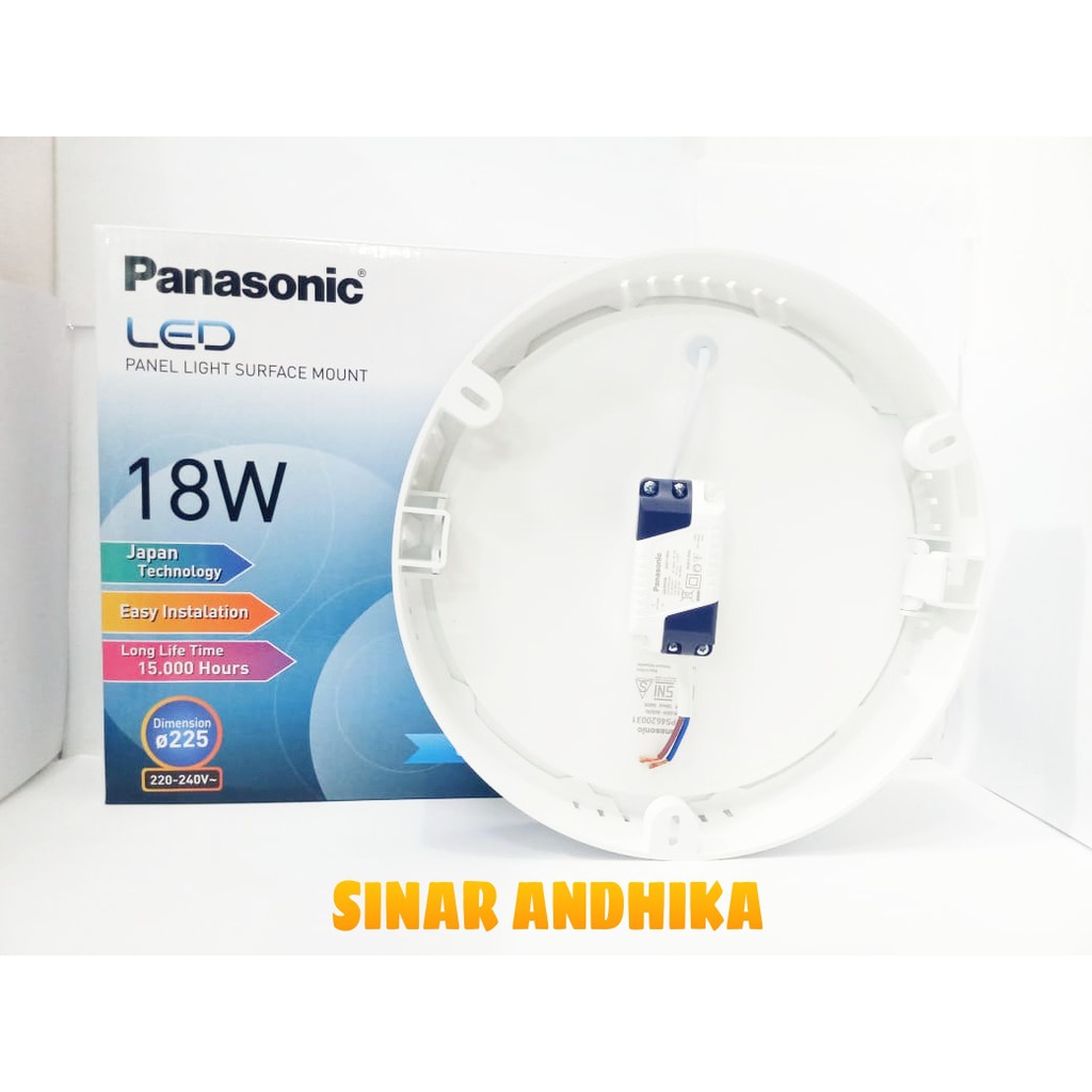 LAMPU LED PANEL OUTBOW BULAT PANASONIC 18 WATT NNP 54620/NNP 54600