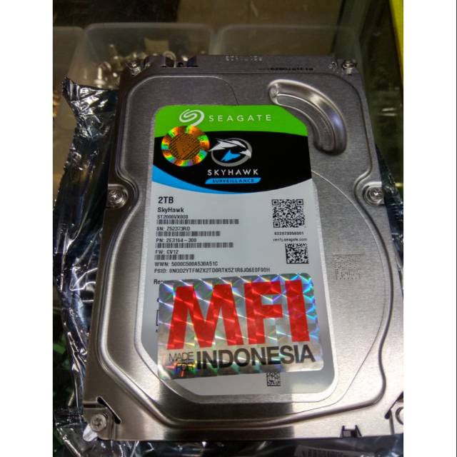 Harddisk 2tb seagate skyhawk garansi resmi 3tahun hdd 2tb