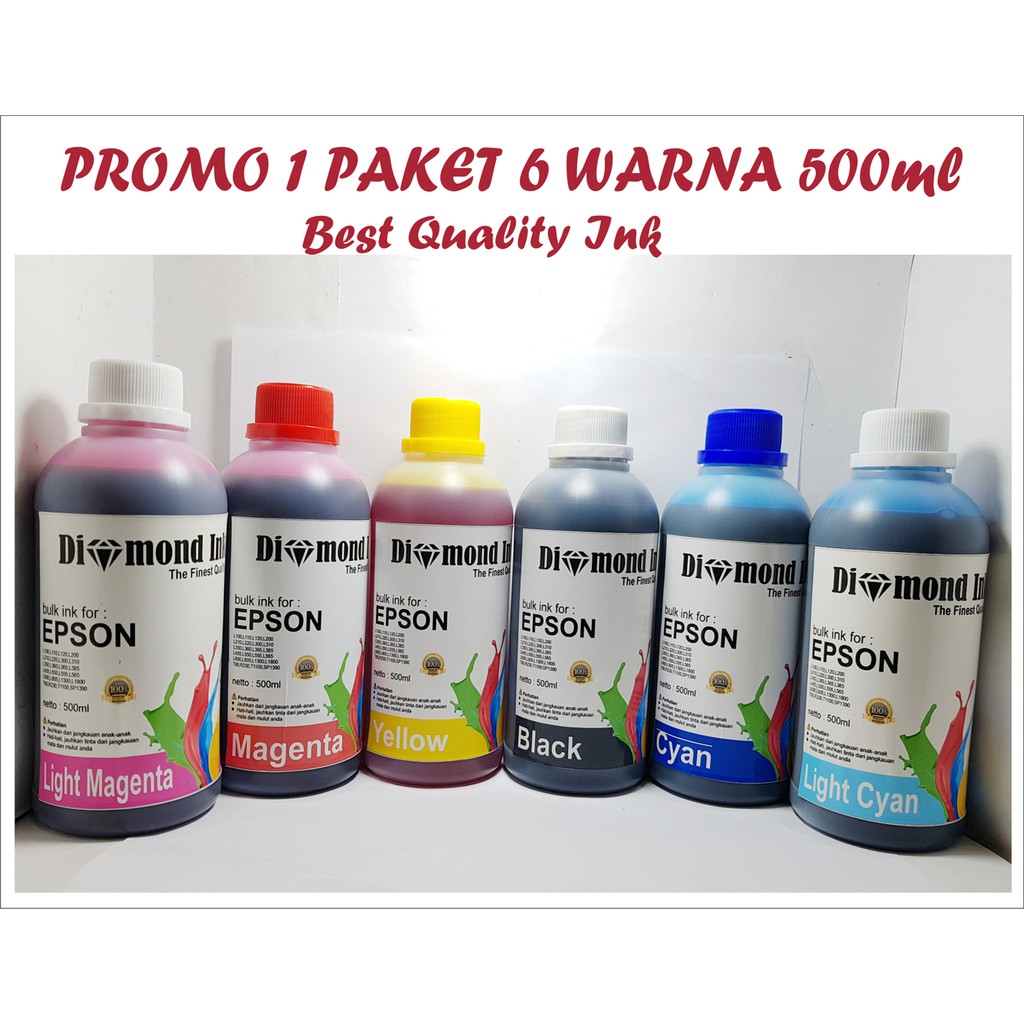 Paket Tinta Epson Isi Ulang / Refill Diamond Ink 500ml