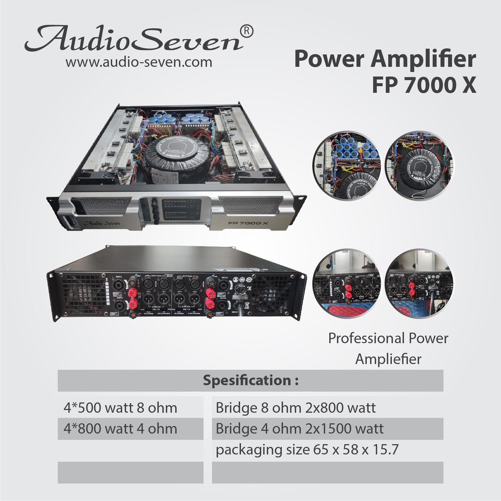 Power Ampliefier Audio Seven Original FP7000 X ( bukan Peavy )