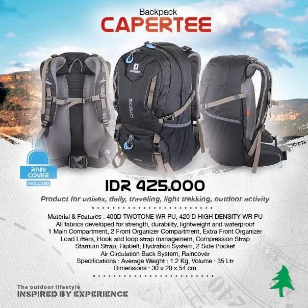 Termurah Tas Ransel Consina Caperte 35L Original