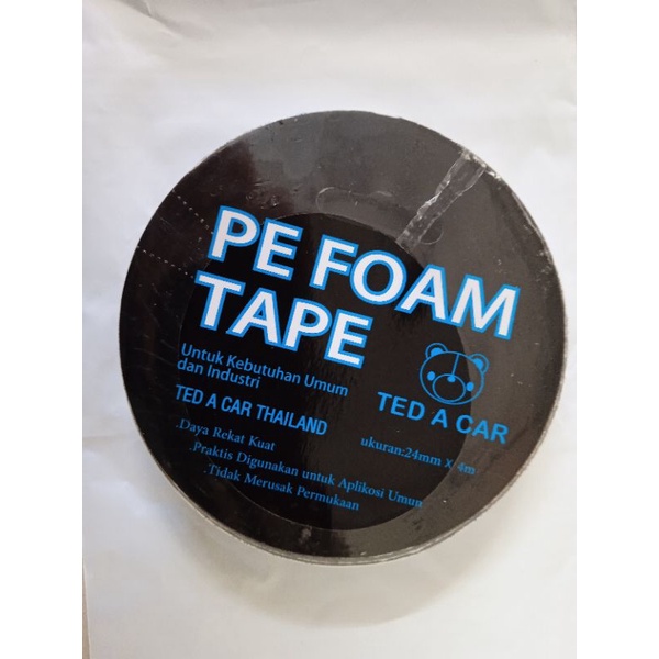 

Double tape Foam 24mm x 4m / Lem solasi double tape putih / perekat lengket permanen / Double tape TED A CAR Murah / Double tape putih