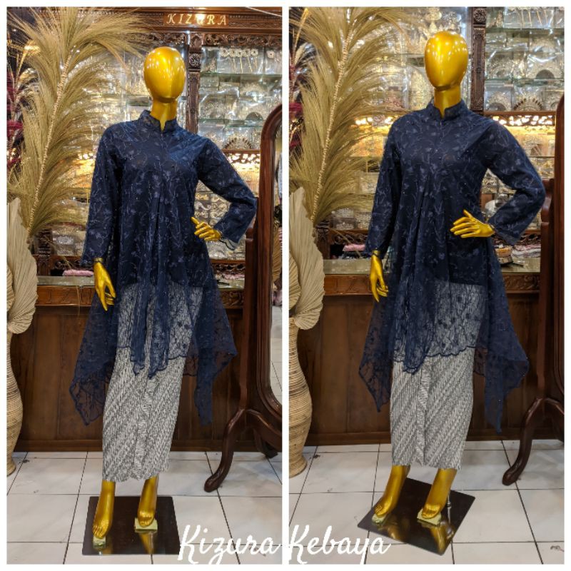 Kebaya Tunik Tille Bordir mutiara