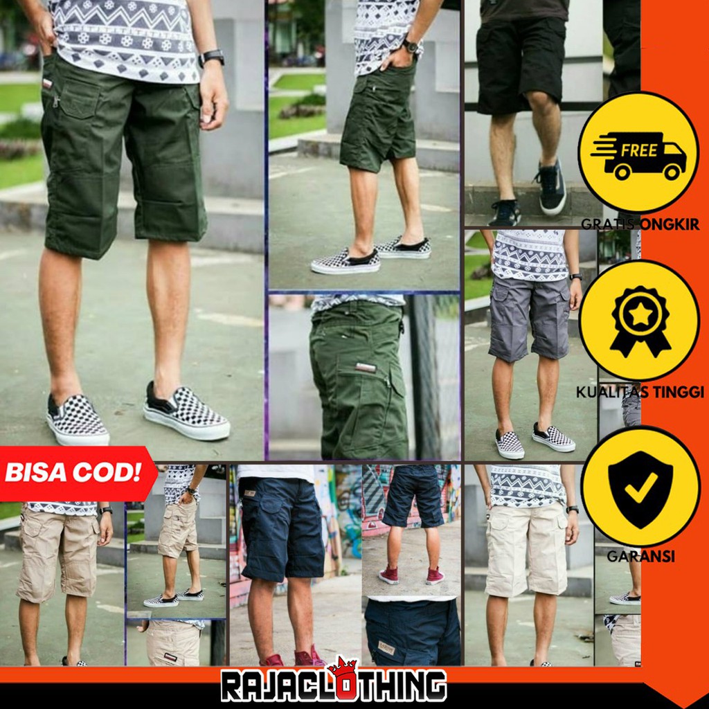 RCL - CELANA TACTICAL BLACKHAWK HITAM NAVY CREAM MOCCA ABU PENDEK - CELANA OUTDOOR CARGO PRIA MURAH