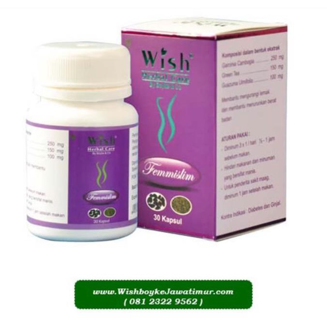 Kualitas Terbaik] Wish Femmi Slim Pelangsing Herbal Dr Boyke Femmislim Murah