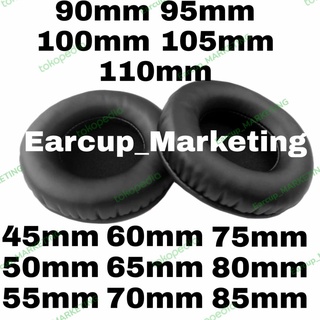 Busa Headphone Headset Bantalan Telinga Earpad Universal Earcup Cushion 45mm 50mm 55mm 60mm 65mm 70mm 75mm 80mm 85mm 90mm 95mm 100mm 105mm 110mm