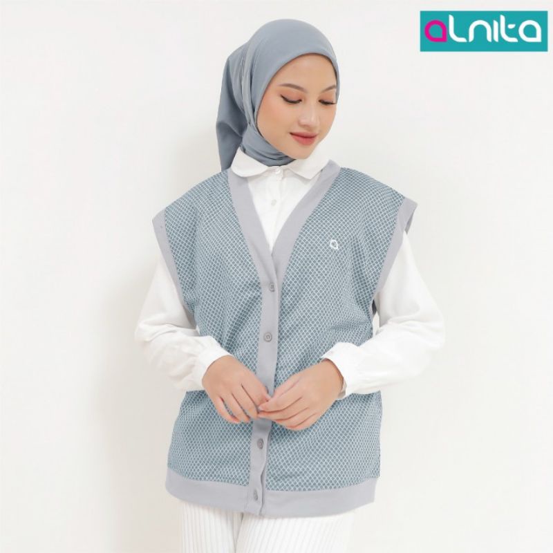 Outer Rajut Cardigan tanpa Lengan Alnita Nibras NIXIE