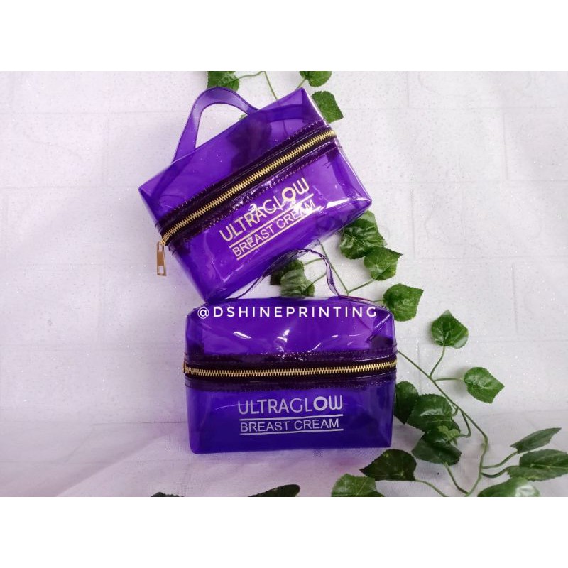 POUCH SKINCARE TRANSPARANT / JELLY POUCH / CLEAR POUCH / PVC POUCH / POUCH CUSTOM