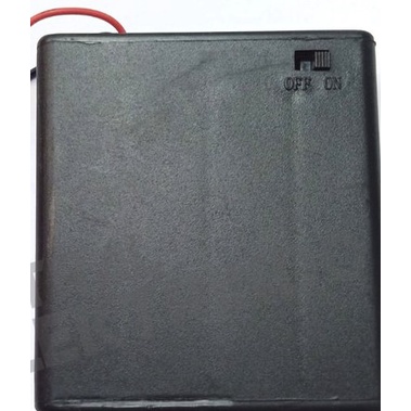 Tempat Baterai A2/AA Switch On-Off kotak baterai 4 slod saklar