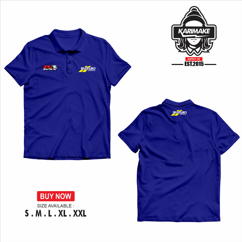 Polo Shirt Kaos Polo Motogp SUZUKI ECSTAR GSX RR Kaos Otomotif - juraganpoloshirt