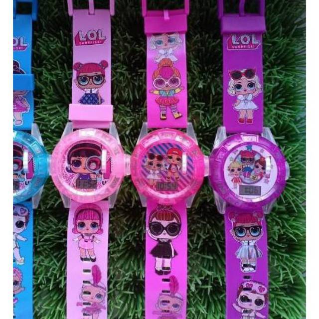 Jam Tangan Anak Laser Melodi (Character Cewe)