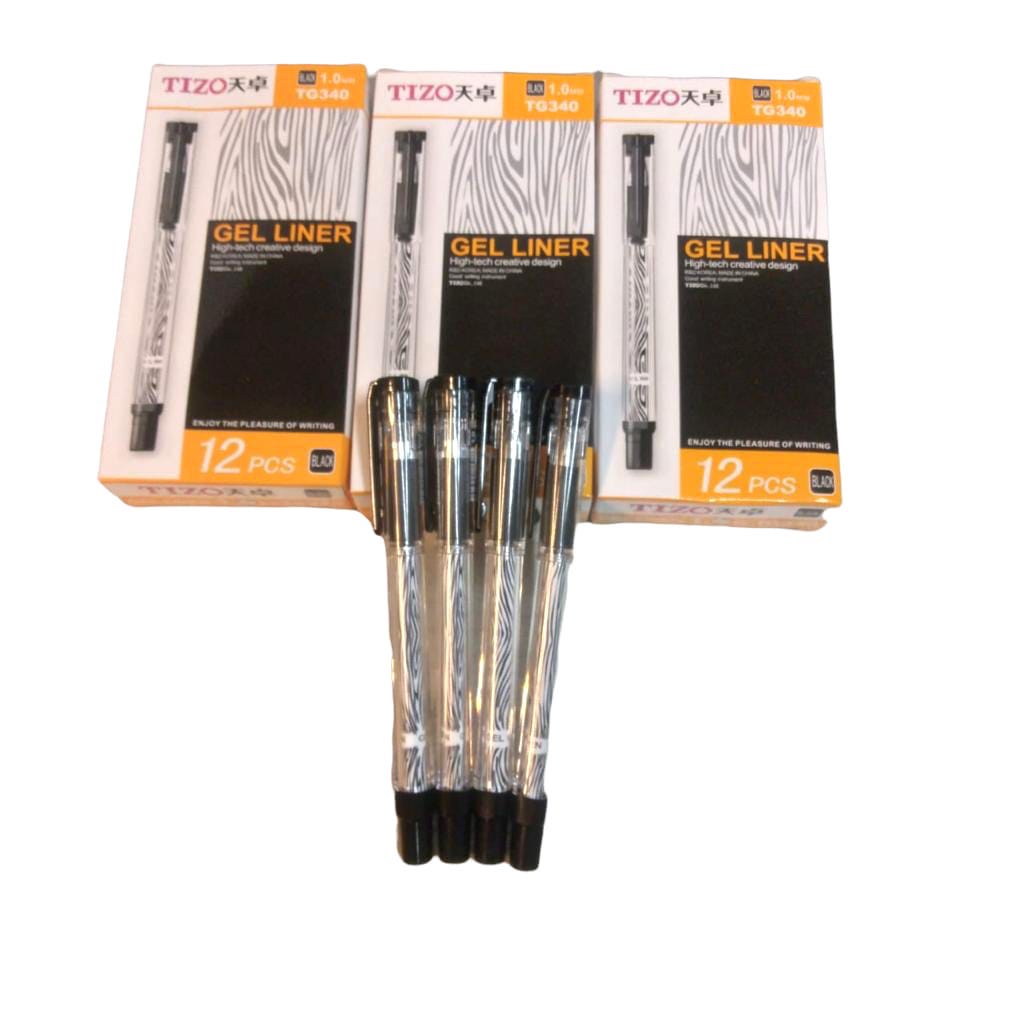 

(isi 12 pcs) Ballpoint/ Pen Gel Tizo HITAM