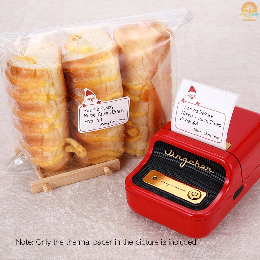 Niimbot Colorful Cartoon Thermal Printing Paper Roll Price Size Name Label Paper Waterproof Tear Resistant 40*20mm 320Sheets/Roll for B11/B21/B3S Thermal Printer for Home Organization Supermarket Warehouse