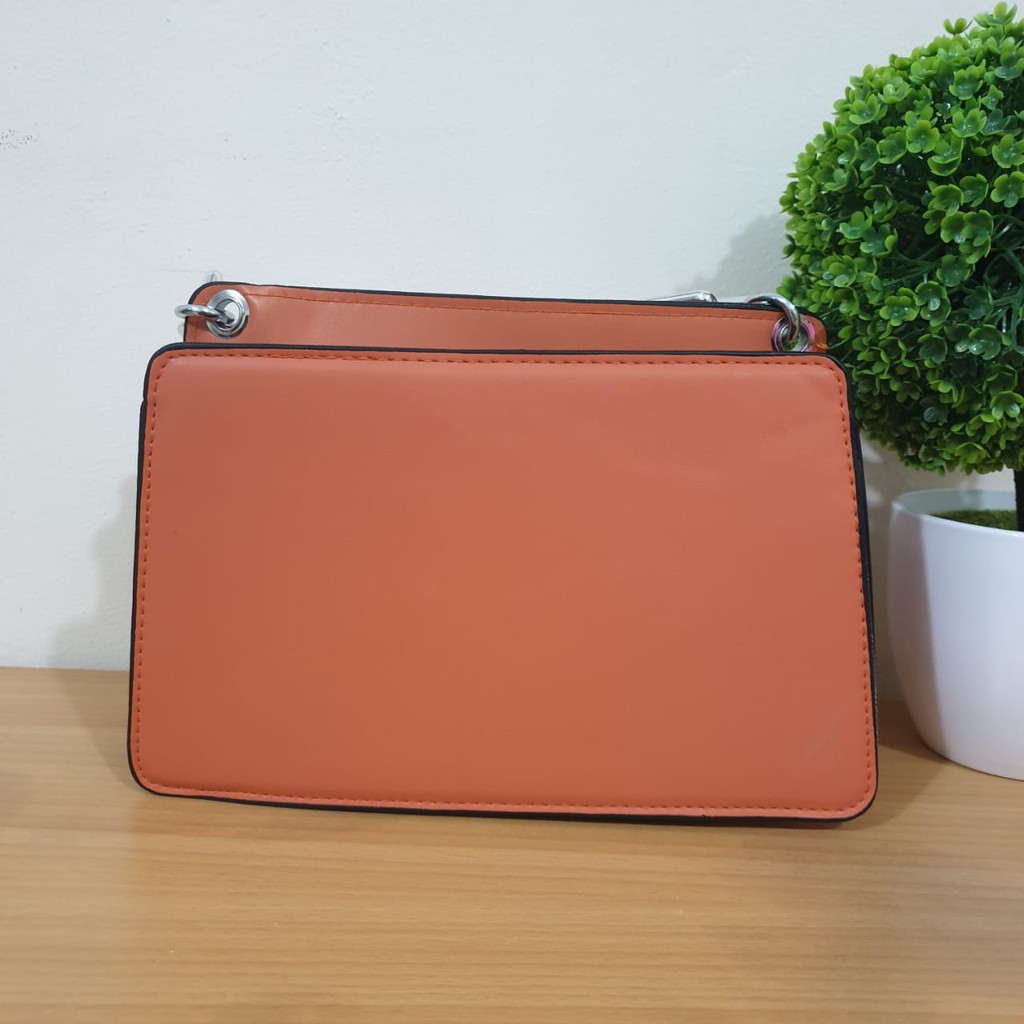 BJ57386 - BLACK/GREEN/KHAKI/ORANGE/WHITE - TAS SLEMPANG IMPORT TAS WANITA FASHION IMPORT MODIS ELEGAN TERMURAH TERLARIS TERBARU BAGSTORE JAKARTA TAS BATAM CR7386 LT1286 ELJ5185