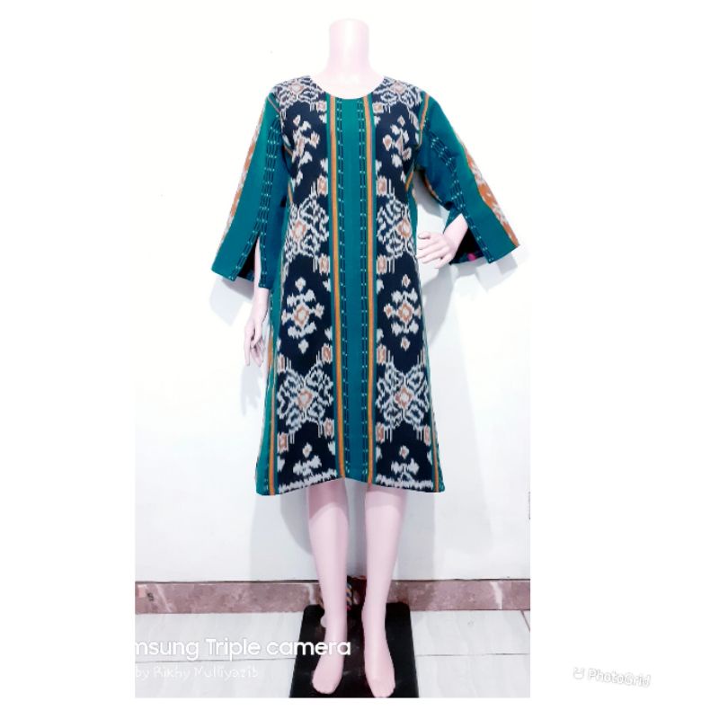 Dress tenun murah ethnik  kain tenun jepara blangket baju tenun DTB 08