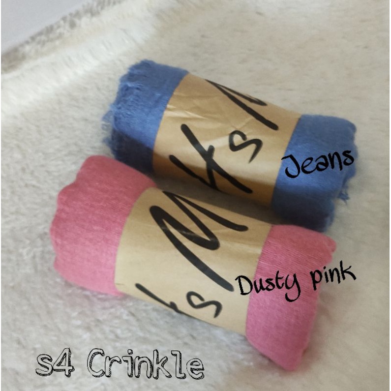 [COD] PASHMINA CRINKLE / CRINGKLE KUSUT /CRINGKLE RAWIS / HIJAB SHAWL PREMIUM RAWIS negro-SEGIEMPAT-JEANS