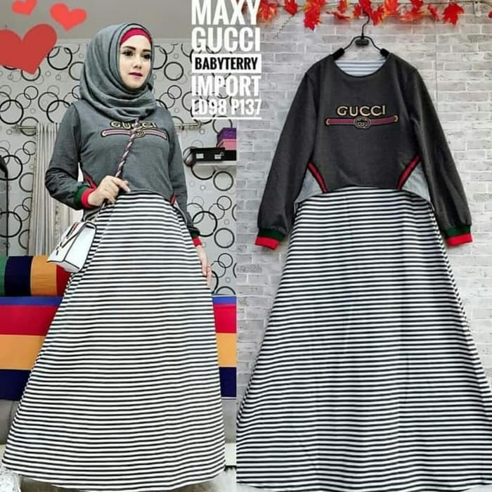 GI-422 Baju Setelan Muslim Wanita/ GUCCI SET PR001/ Setelan Setelan