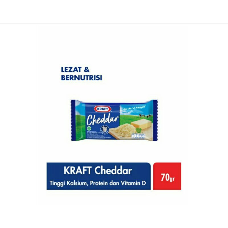 

Kraft Keju Cheddar Olahan 70G