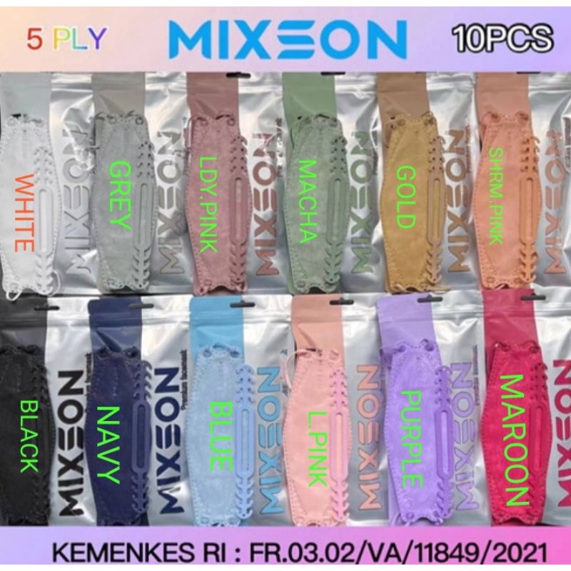 MASKER KF94 MIXSON ISI 10 PCS 5PLY UKURAN DEWASA