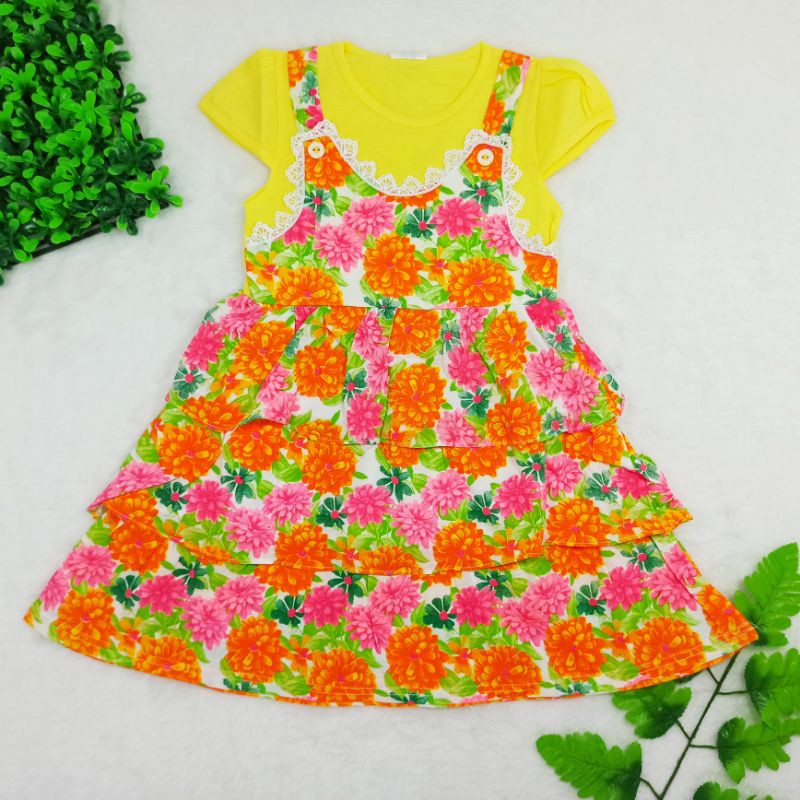 [Ss-1031] Dress Anak Size 1-2tahun, Pakaian Anak Perempuan, Baju Anak Trendy