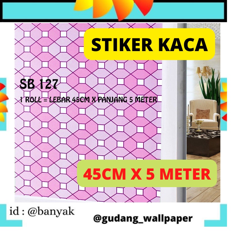 WALLSTIKER STIKER SETIKER STICKER WALSTIKER WALLSETIKER KACA UK 45CM X 5 METER SB 127 SUNBLAST SUNNBLASTT SUNBLASST STIKER KACA STICKER DEKORASI PINTU KAMAR MANDI KACA MEJA JENDELA KACA WINDOW WINNDOW WINDDOW WINDOWW MURAH MEWAH BAGUS KEREN