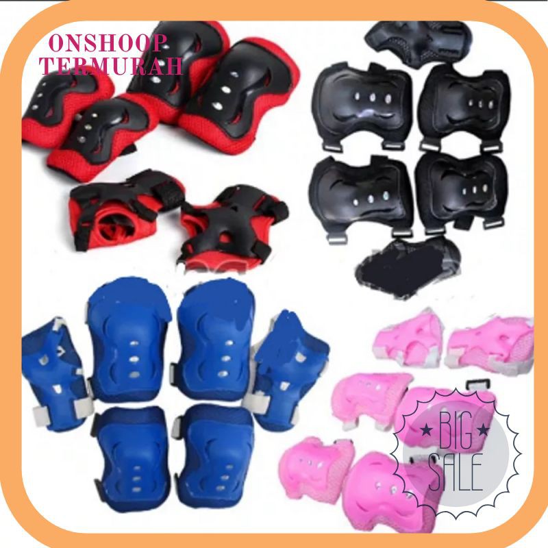Termurah Decker Lutut - Deker Pelindung Lutut - Deker Sepeda Anak - Deker Inline - Pengaman Sepatu
