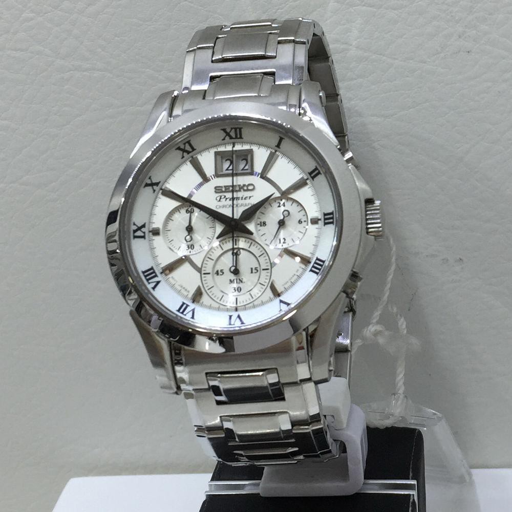 Seiko Premier SPC063P1 Chronograph Sapphire - Jam Tangan Pria SPC063