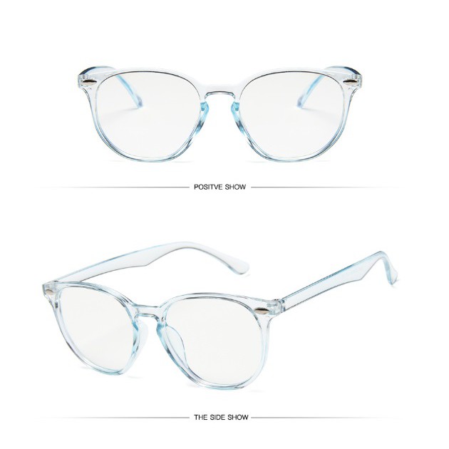 RSB VZ008 Kacamata Anti Radiasi Kacamata Wanita Pria Frame Sunglasses Anti Radiasi Lensa Transparan