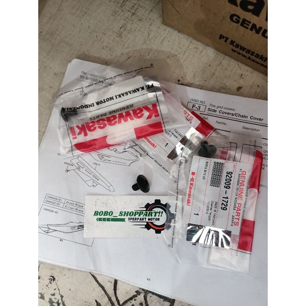 baut tutup rante rantai set Ninja RR original