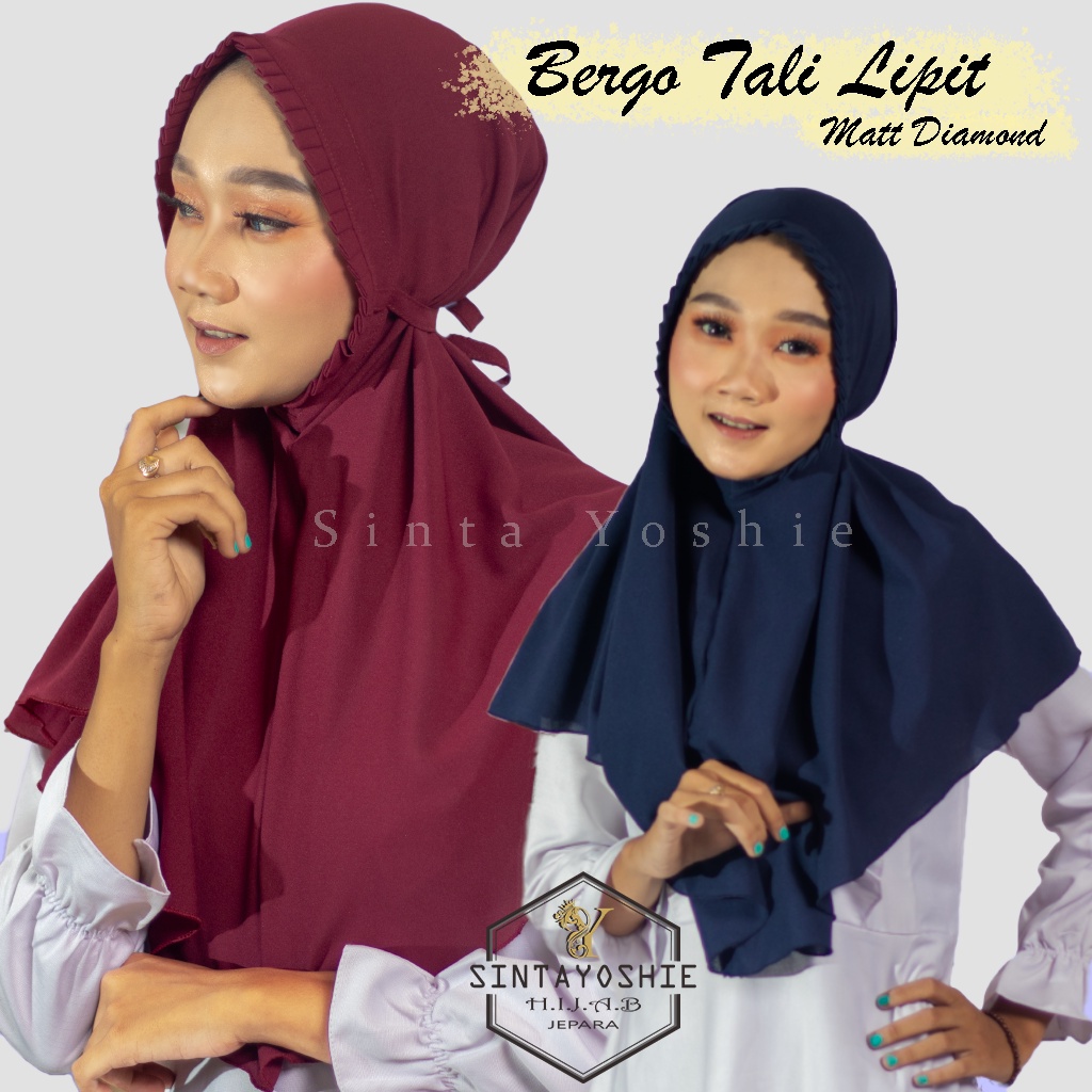 JILBAB BERGO MARYAM LIPIT PREMIUM GROSIR SARAH LIPAT