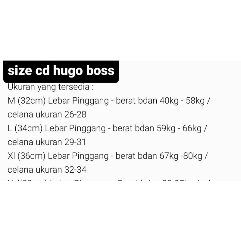 CELANA DALAM HUGO BOSSS SPORT 3IN1