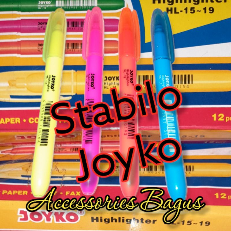 

JOYKO STABILO | HIGHLIGHTER HL - 15 ~ 19 | FOR PAPER , COPY , FAX