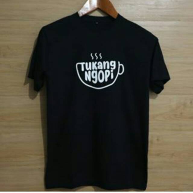 Kaos Baju Tshirt Distro Custom Design Quotes Unik Tukang Ngopi Shopee Indonesia