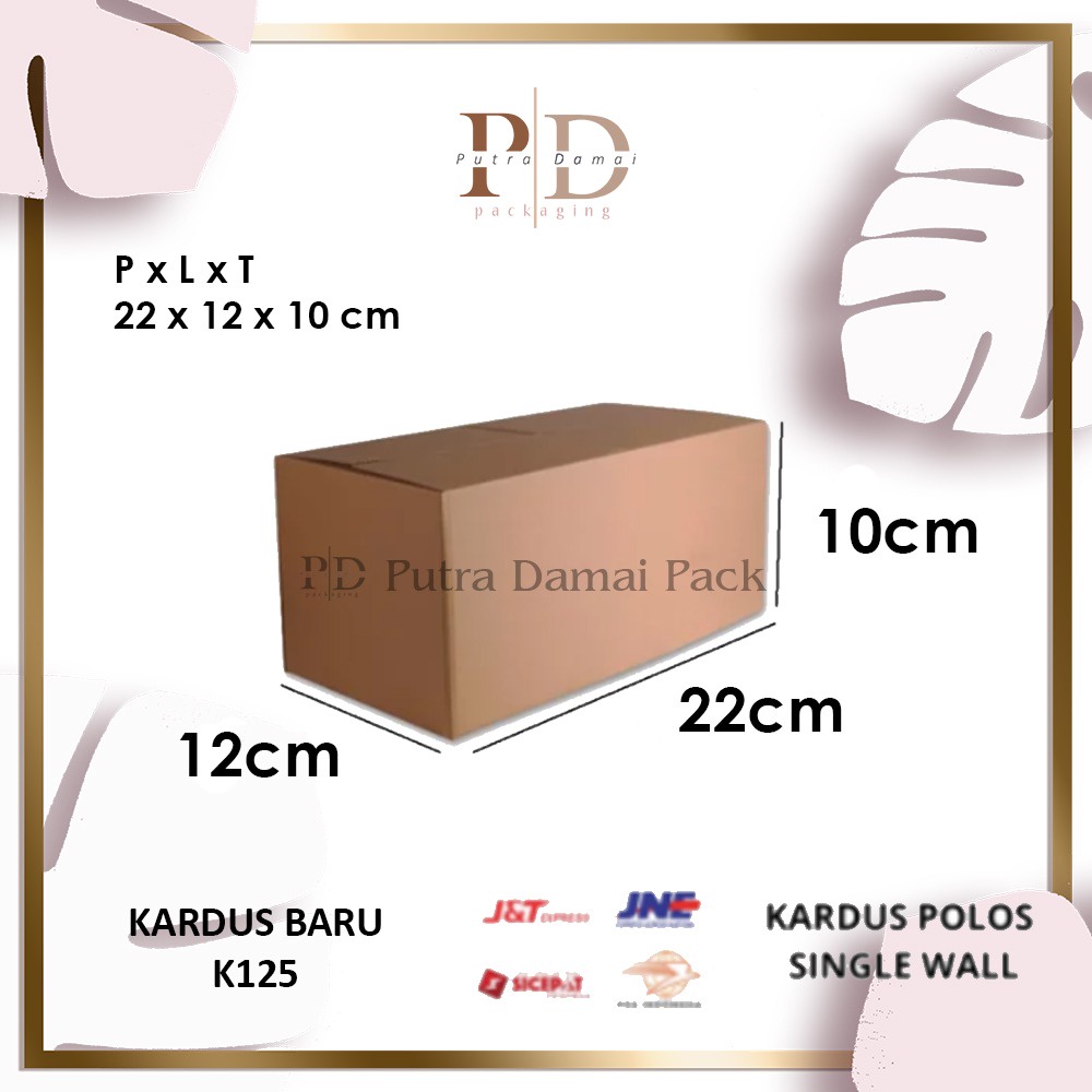 

5 PCS KARDUS / BOX BARU CUSTOM UNTUK PARCEL DLL. UKURAN 22 x 12 x 10