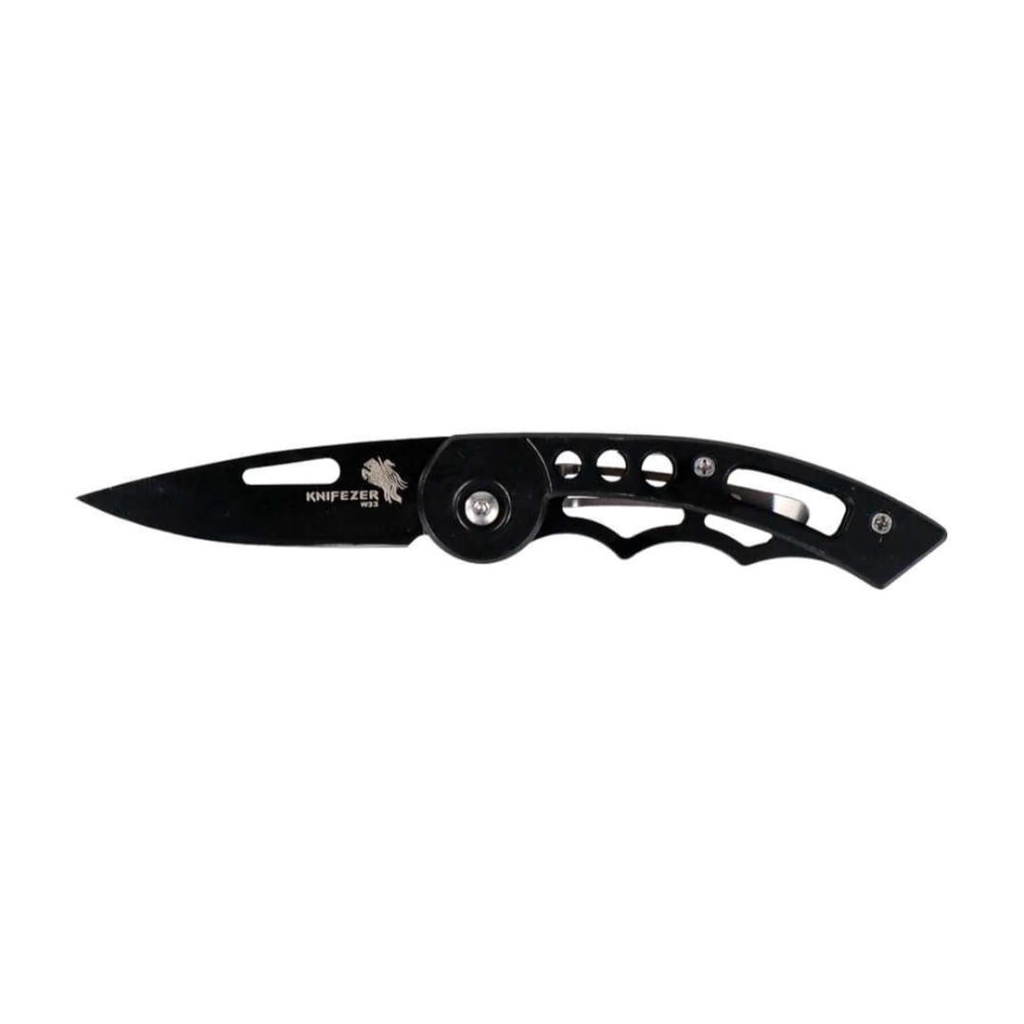 TERMURAH!!! Pisau Lipat Mini / Portable Knife Survival W33 (Hitam)