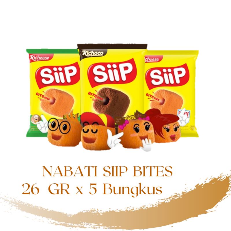 Nabati siip bites 26 gr x 5 bungkus