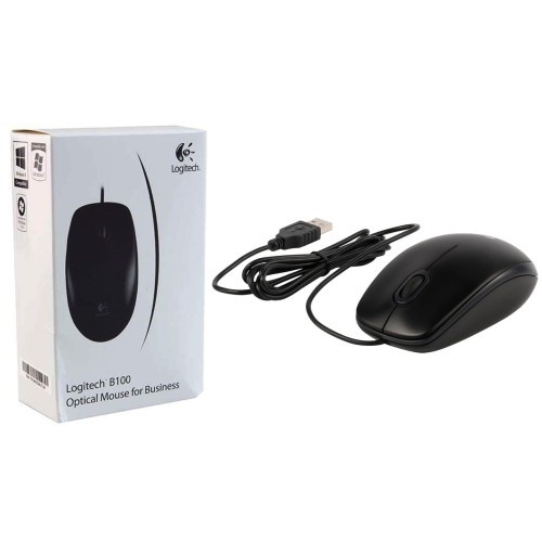 Logitech B100 Mouse Wired USB Original