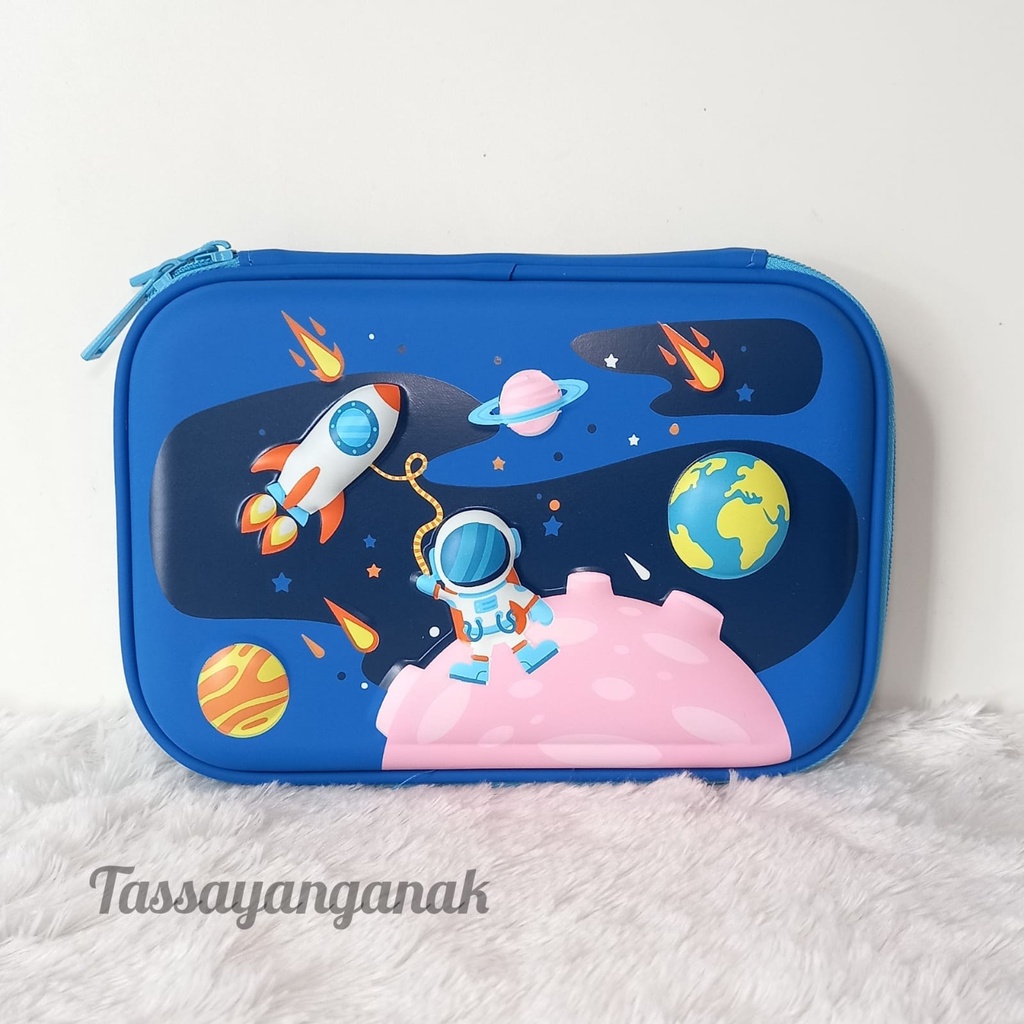 Tempat pensil kotak pensil 3d astronot dino Space tempat pensil 3d 6d bahan EVA untuk anak kado ultah anak