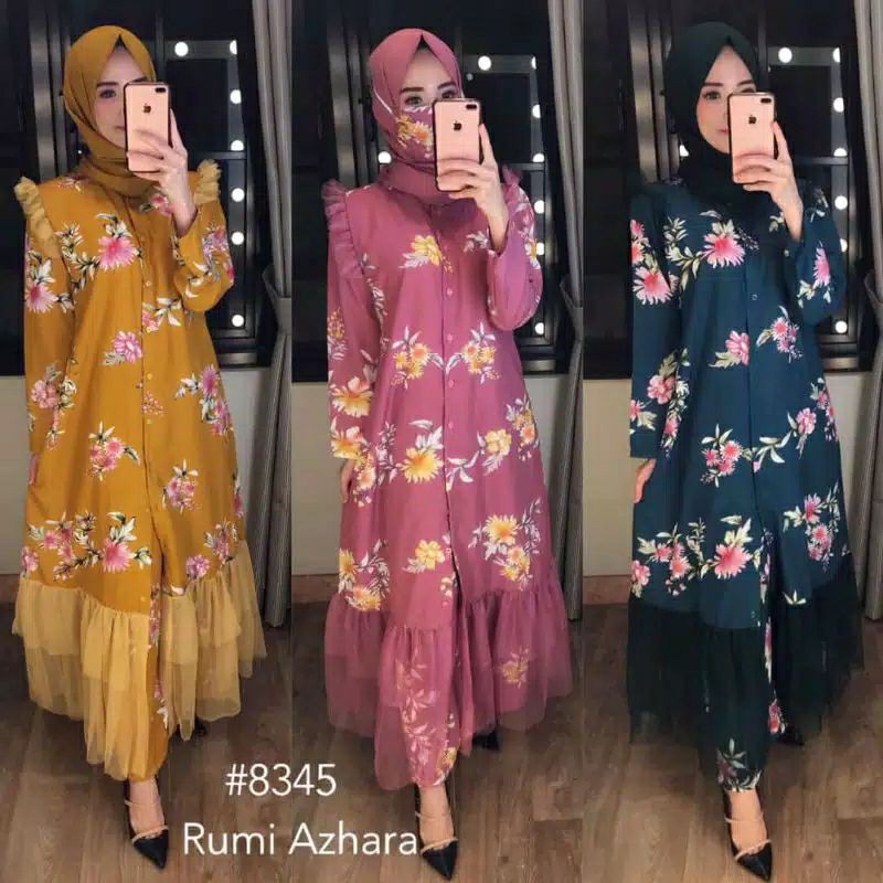 SETELAN GAMIS RUMI AZHARA 8345 / DRESS MUSLIM