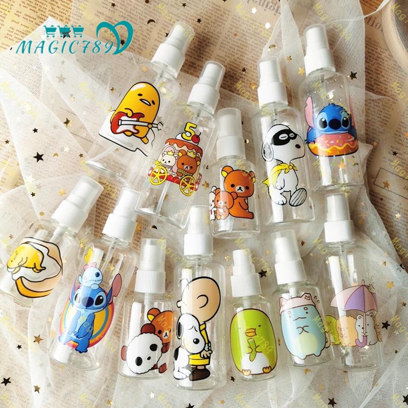 Magic789 Botol Spray Kosong Portable Bahan Plastik Ukuran 50/100ml Untuk Travel