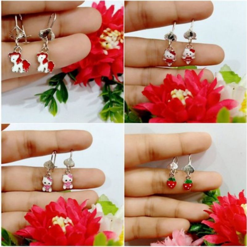 Anting Anak Hello Ketty Pony Giwang Anak Perhiasan anak perempuan xuping