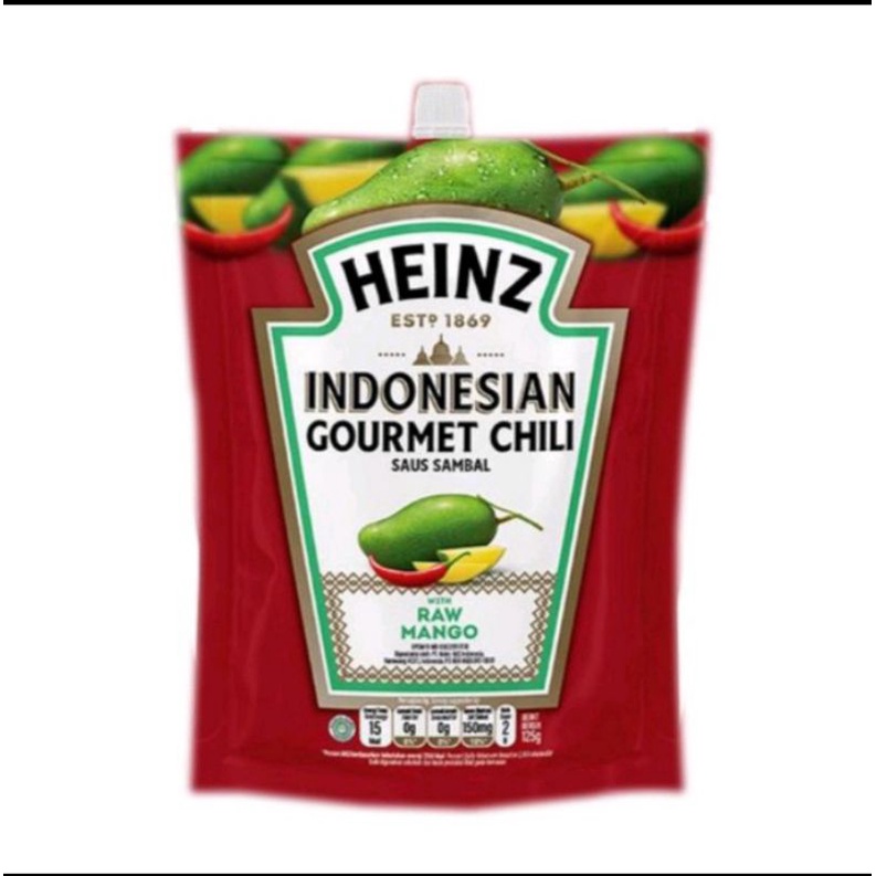 

heinz indonesian gourmet chili raw mango 125gr