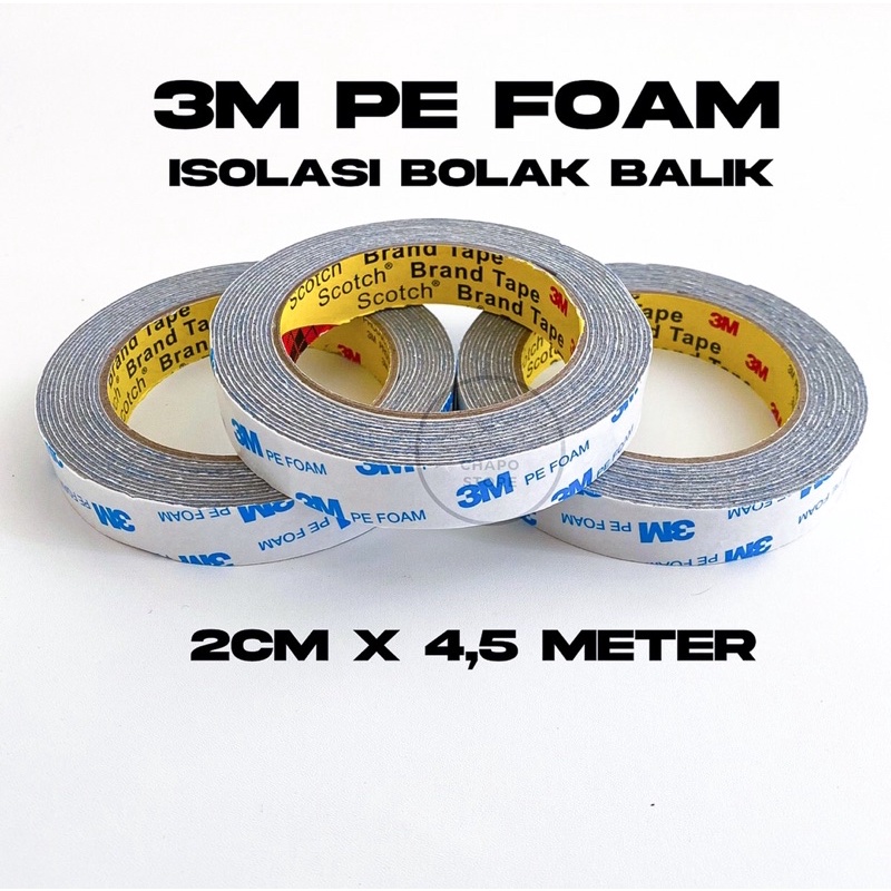 3M isolasi bolak balik double tape 3M dobel tape 3M solasi bolak balik 3M