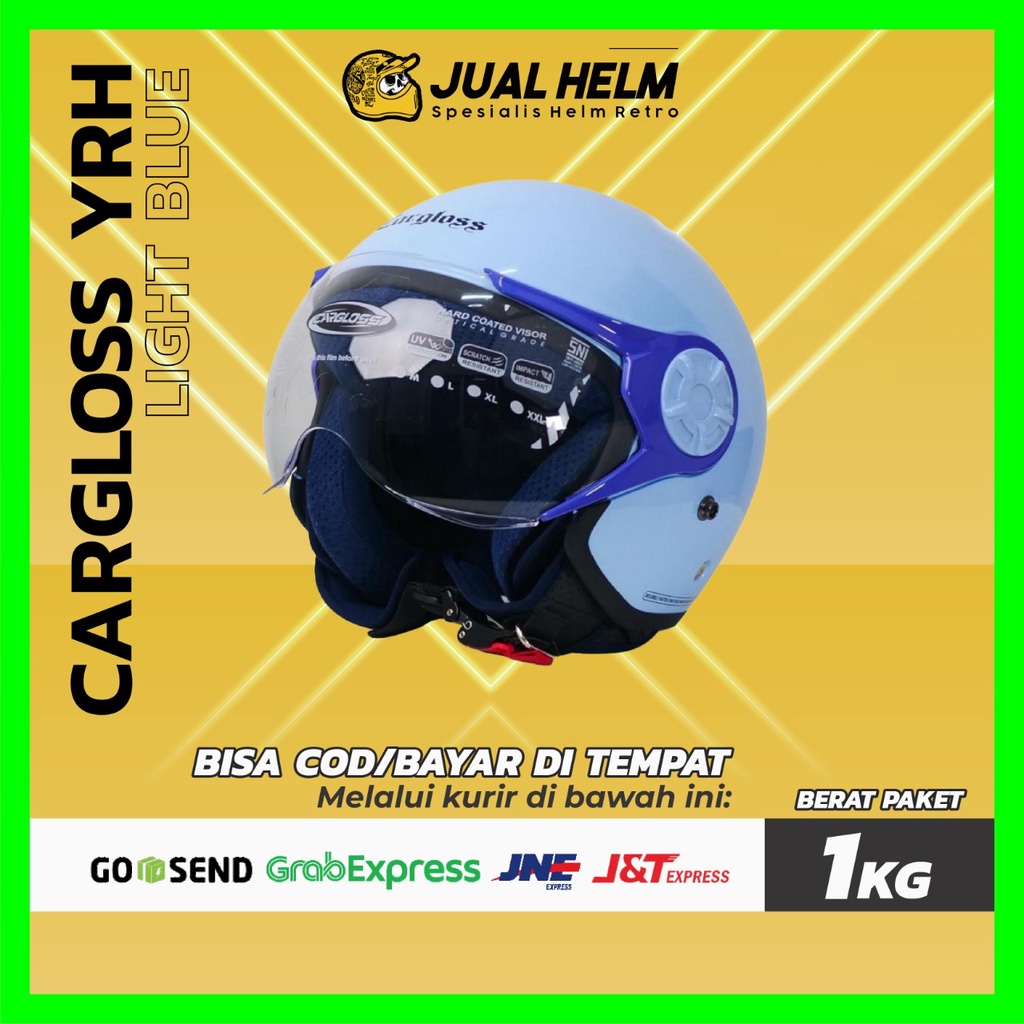 Helm Retro Cargloss Original YRH Hijab SNI