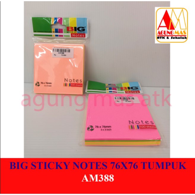 

BIG STICKY NOTES 76X76 TUMPUK