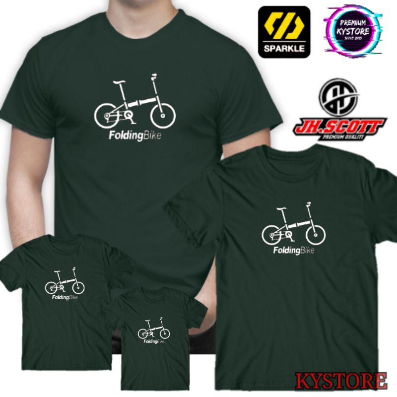 Baju Foldingbike kaos keren size S,M,L,XL,XXL Edisi Famili - Kystore