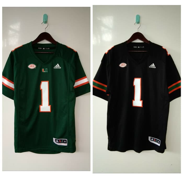 ORIGINAL Adidas Jersey NFL College American Football Miami Hurricanes laris